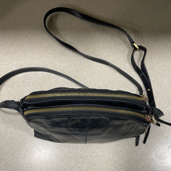 HOBO Bags Womens Hobo International Black Leather Crossbody Bag